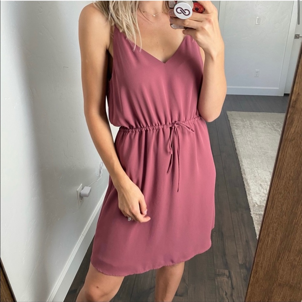 Babaton | Pink Strappy Low Back Dress